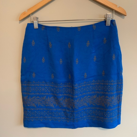 Unique Vintage Blue Skirt - Picture 4 of 7